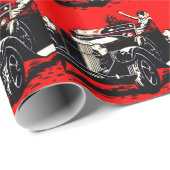 Red Krampus ontvoert vrouwen Cadeaupapier (Rol Hoek)