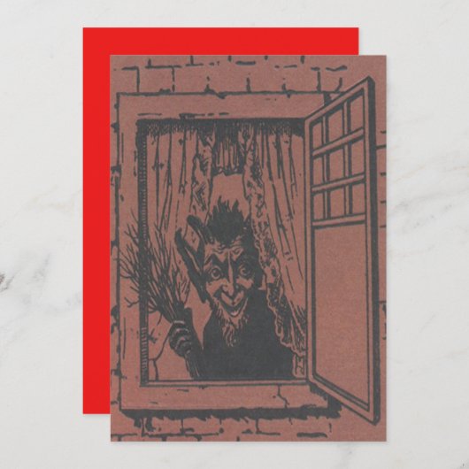 Red Krampus Window Switch (Voorkant / Achterkant)
