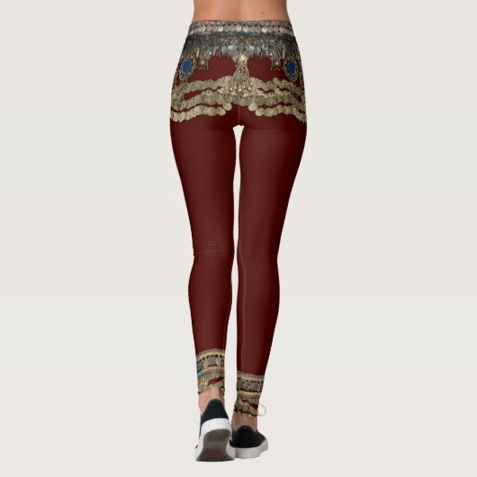 Red Kuchi Tribal Leggings (Achterkant)