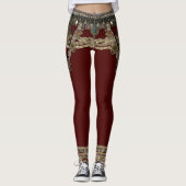 Red Kuchi Tribal Leggings (Voorkant)