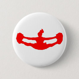 Red "LAAT's CHEER!" Knoop Ronde Button 5,7 Cm