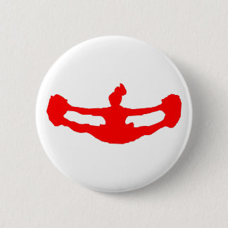 Red "LAAT's CHEER!" Knoop Ronde Button 5,7 Cm