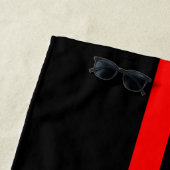 Red Label Black RS Monogramed Beach Towel Strandlaken (In situ)
