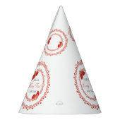 Red Lace Berry First Birthday Feesthoedjes (Links)