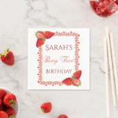 Red Lace Berry First Birthday Servet (Insitu)