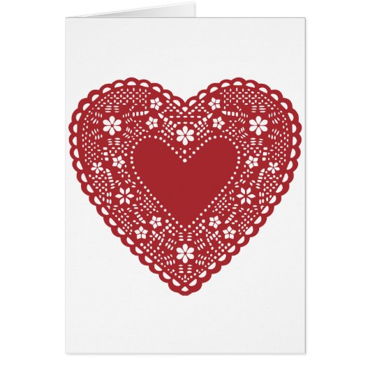 Red Lace Heart (Voorkant)