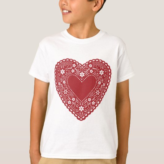 Red Lace Heart T-shirt (Voorkant)