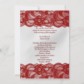 Red Lace Invites Kaart (Voorkant)