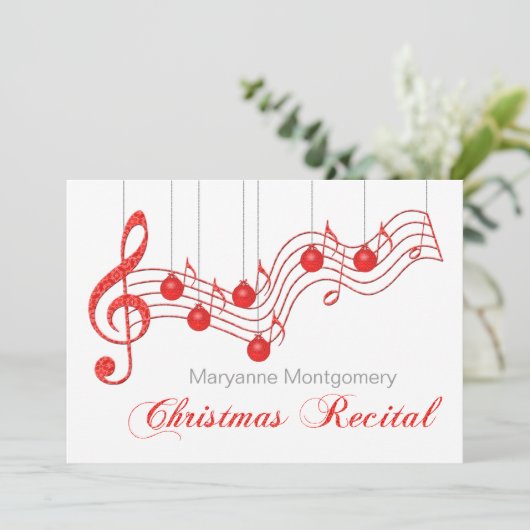 Red Lace-kerstoverweging Kaart (Staand voorkant)