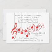 Red Lace-kerstoverweging Kaart (Achterkant)