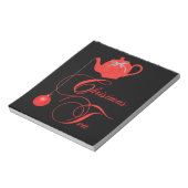 Red Lace Kersttea Notitieblok (Linkerzijde)