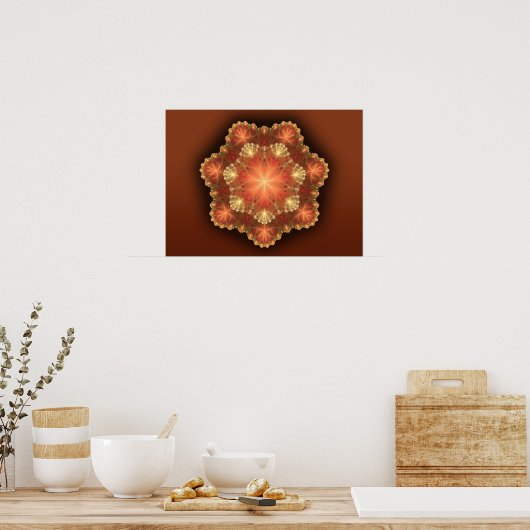 Red Lace Poster (Keuken)