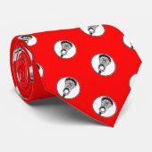 Red Lacrosse Stropdas (Opgerold)