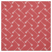 Red Lacrosse White Sticks gepatterd Stof (Swatch)