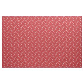 Red Lacrosse White Sticks gepatterd Stof (Fat Quarter)