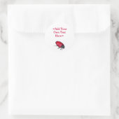 Red Lady Bug Insecte Custom Stickers (Tas)
