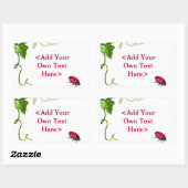 Red Lady Bug Insecte Custom Stickers (Vel)