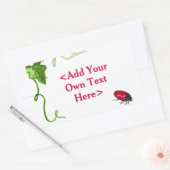 Red Lady Bug Insecte Custom Stickers (Envelop)