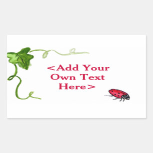 Red Lady Bug Insecte Custom Stickers