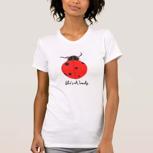 Red Lady Bug Statement Shirt (Voorkant)