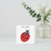 Red Lady Bug Succes Ambassadeur Illustratie Informatiekaartje (Staand voorkant)