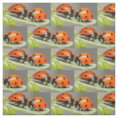 Red Lady Bugs Fabric Stof (Swatch)