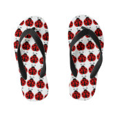 Red Lady Bugs Kinder Teenslippers (Voetbed)