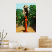 Red Lady Poster (Keuken)