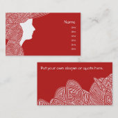 Red Lady Visitekaartje (Voorkant / Achterkant)