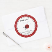 Red Ladybug Baby shower Sticker (Envelop)