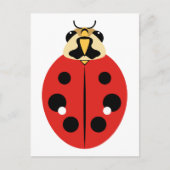 Red Ladybug Beetle Briefkaart (Voorkant)