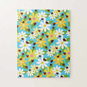 Red Ladybug Beetle Insect Lover Black Hearts Legpuzzel