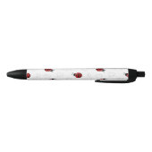 Red Ladybug Beetle Insect Lover Black Hearts Zwarte Inkt Pen (Bodem)