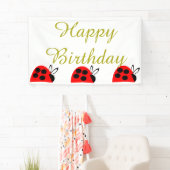 Red Ladybug Birthday Spandoek (Insitu)