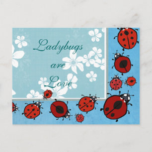 Red Ladybug Briefkaart