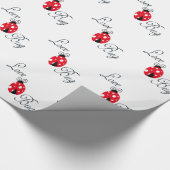 Red Ladybug Cadeaupapier (Hoek)
