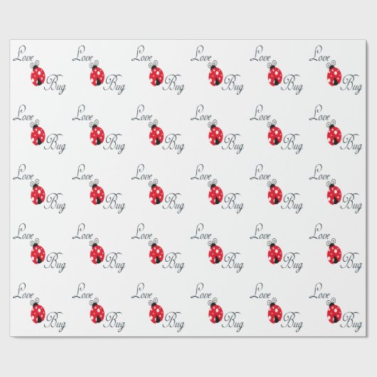 Red Ladybug Cadeaupapier (Vlak)