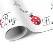 Red Ladybug Cadeaupapier (Rol Hoek)