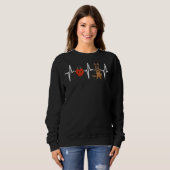 Red Ladybug German Shepherd Heartbeat Dog Trui (Voorkant volledig)