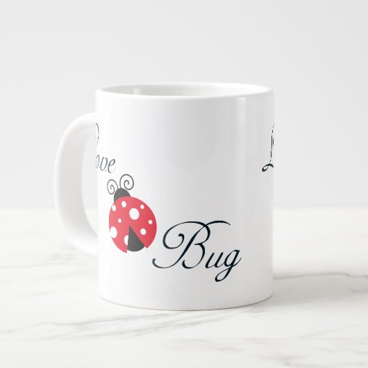 Red Ladybug Grote Koffiekop (Links)