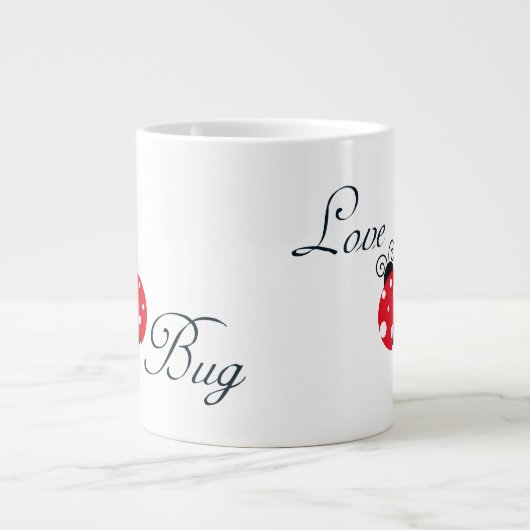 Red Ladybug Grote Koffiekop (Voorkant)