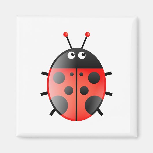Red Ladybug Magneet (Voorkant)