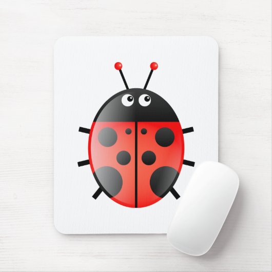 Red Ladybug Muismat (Met muis)