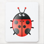 Red Ladybug Muismat (Voorkant)