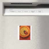Red Ladybug op ventilator Magneet (Insitu (Vaatwasser))