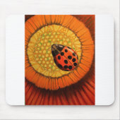 Red Ladybug op ventilator Muismat (Voorkant)