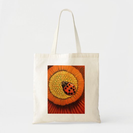 Red Ladybug op ventilator Tote Bag (Voorkant)