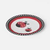 Red Ladybug Papieren Bordje (Gekanteld)