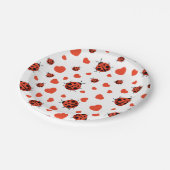 Red Ladybug Papieren Bordje (Gekanteld)