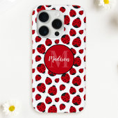 Red Ladybug Pattern Persoonlijk Case-Mate iPhone Case